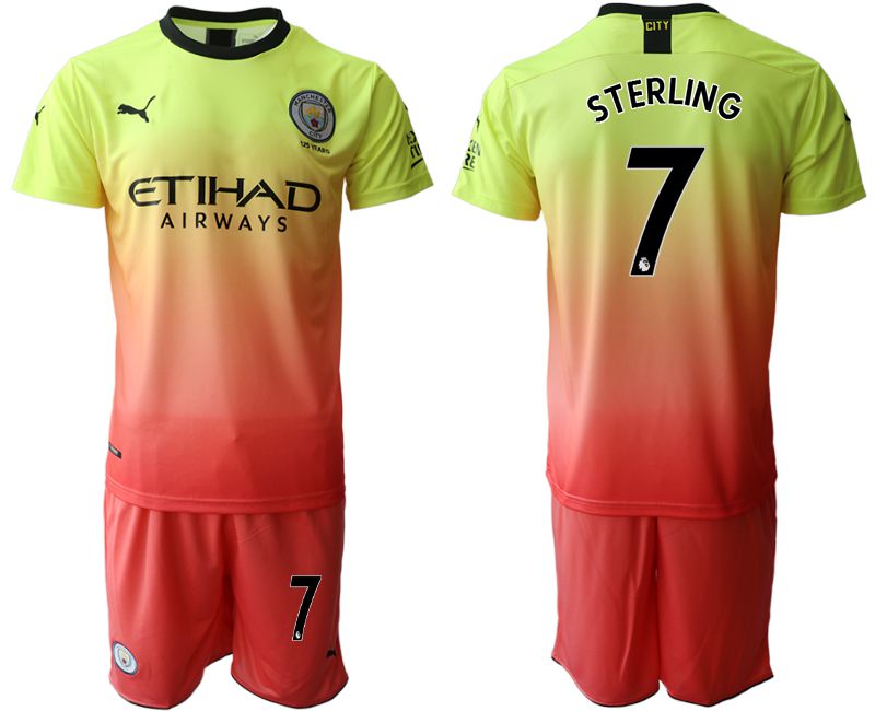 Men 2019-2020 club Manchester City away #7 yellow Soccer Jerseys->manchester city jersey->Soccer Club Jersey